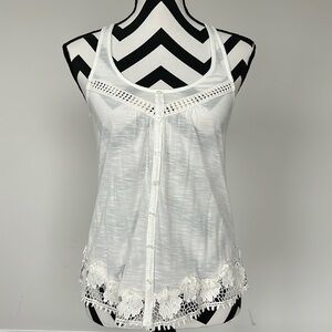 Aeropostale White Tank Top Sz XS